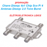 Chave Diseqc 4x1 Chip Sce