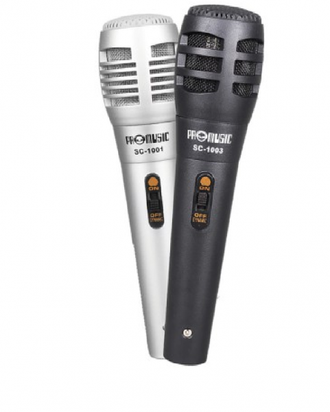 microfone unidirecional duplo c/fio e 2microfones  sc-1004
